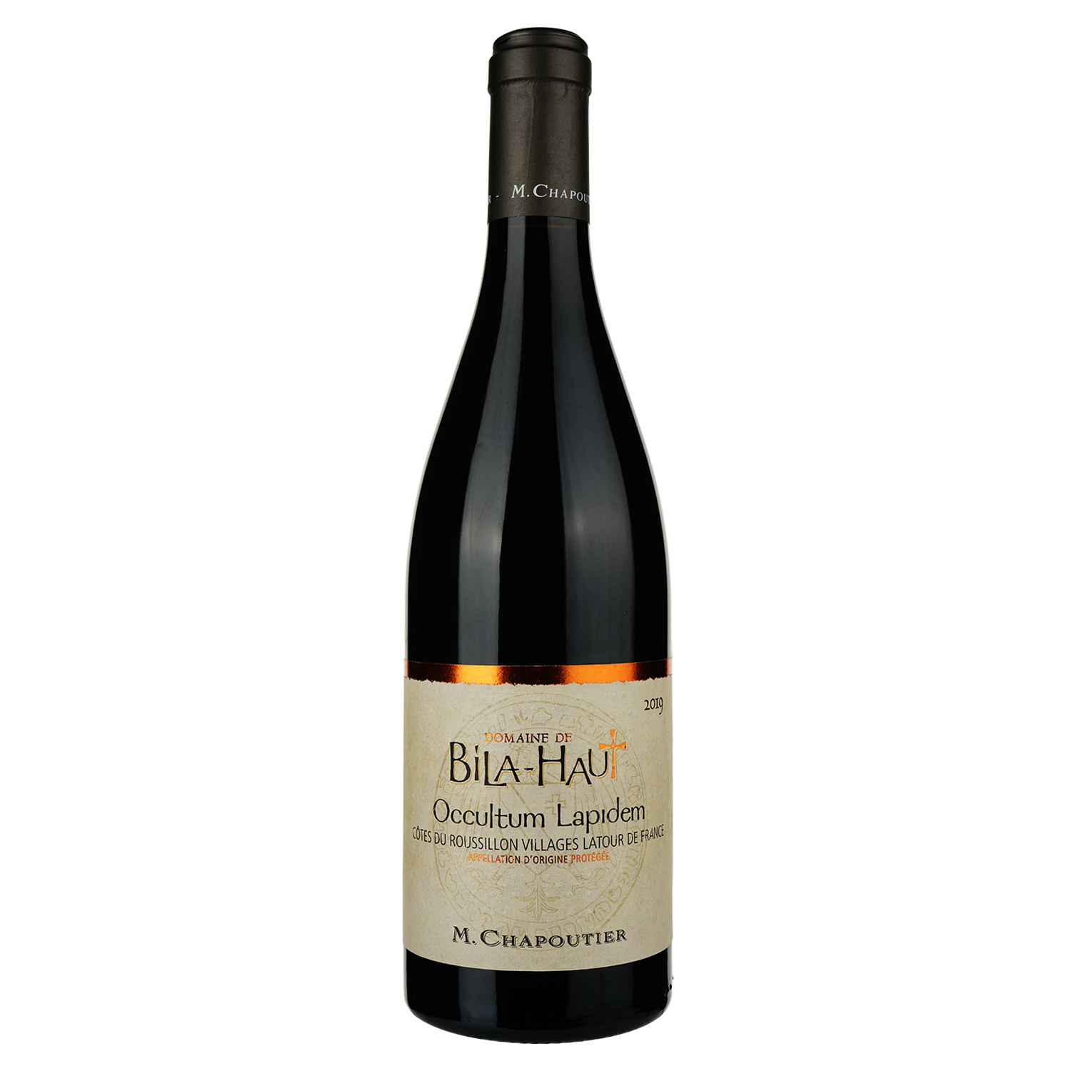 Вино M.Chapoutier Domaine de Bila-Haut Occultum Lapidem Cotes-Du-Roussillon Rouge, 0,75 л, 14% (679784)
