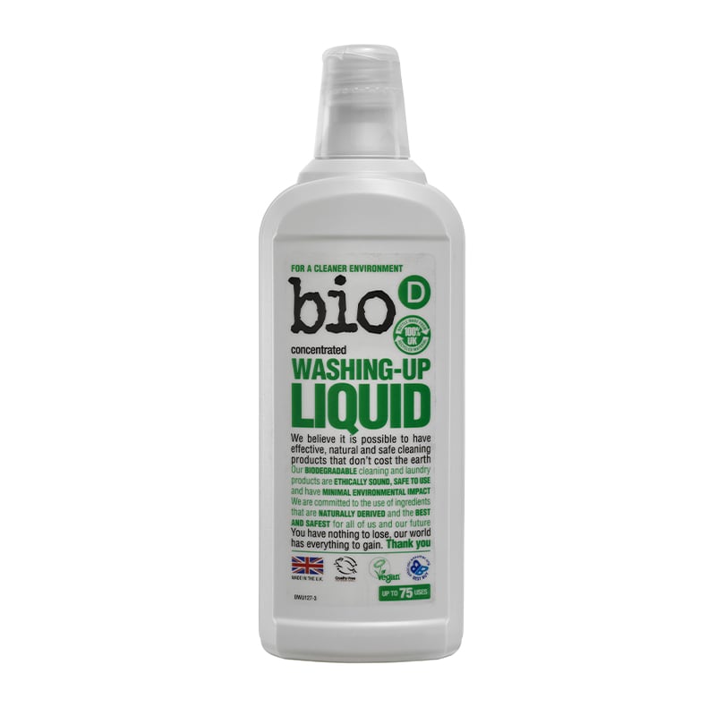 Органічна рідина для миття посуду Bio-D Washing Up Liquid Fragrance Free, без запаху, 750 мл - фото 1