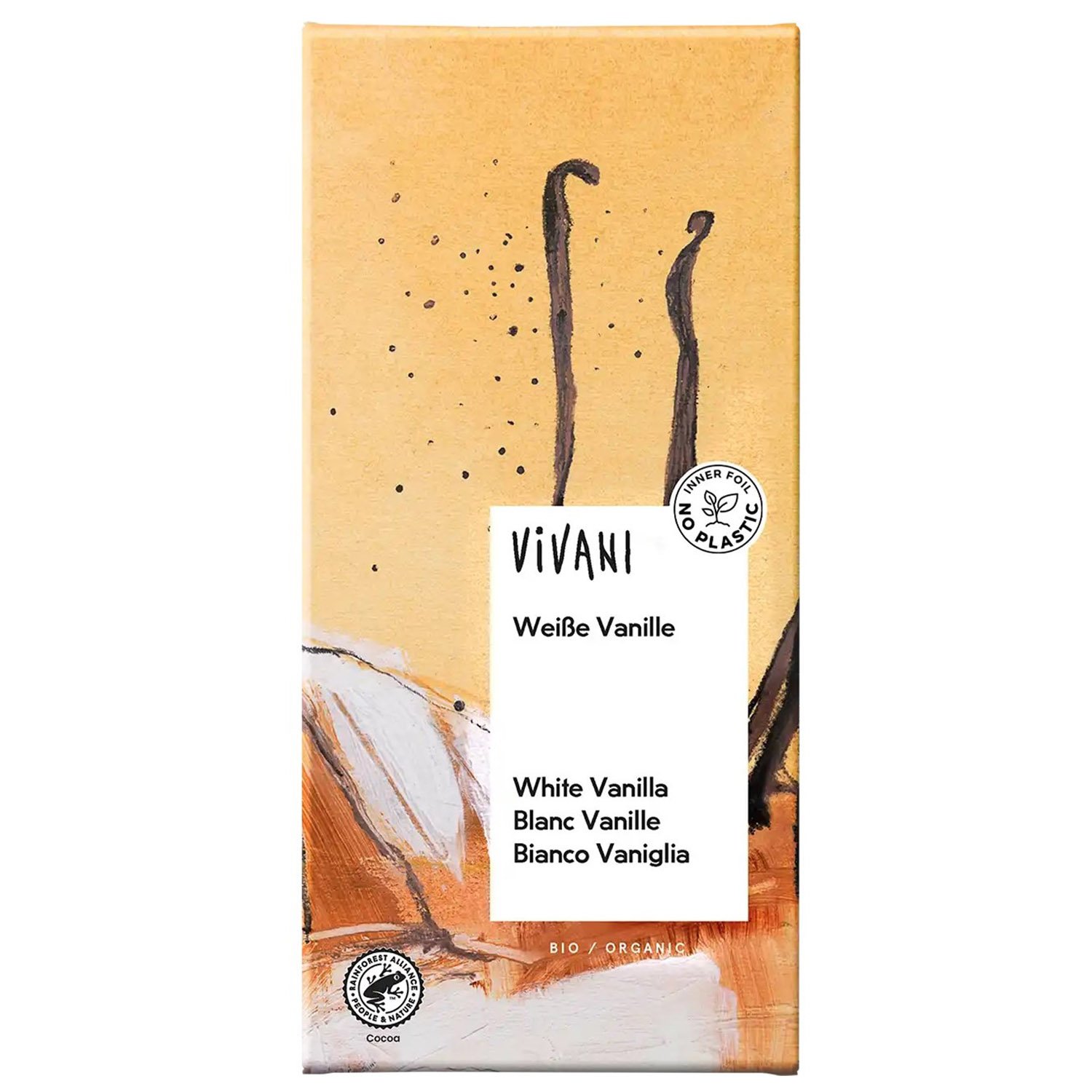 Шоколад білий Vivani White Vanilla органічний 80 г - фото 1