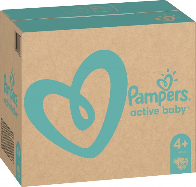 Подгузники Pampers Active Baby 4+ (10-15 кг), 164 шт. - фото 2