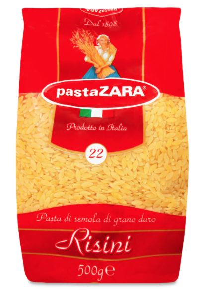 Вироби макаронні Pasta Zara Паста Рісіні, 500 г (599480) - фото 1