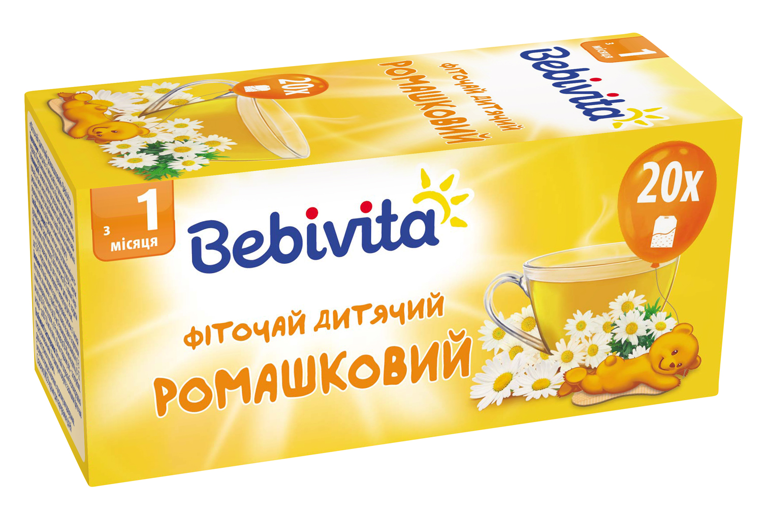 Дитячий фіточай з ромашкою Bebivita в пакетиках, 20 шт. - фото 2