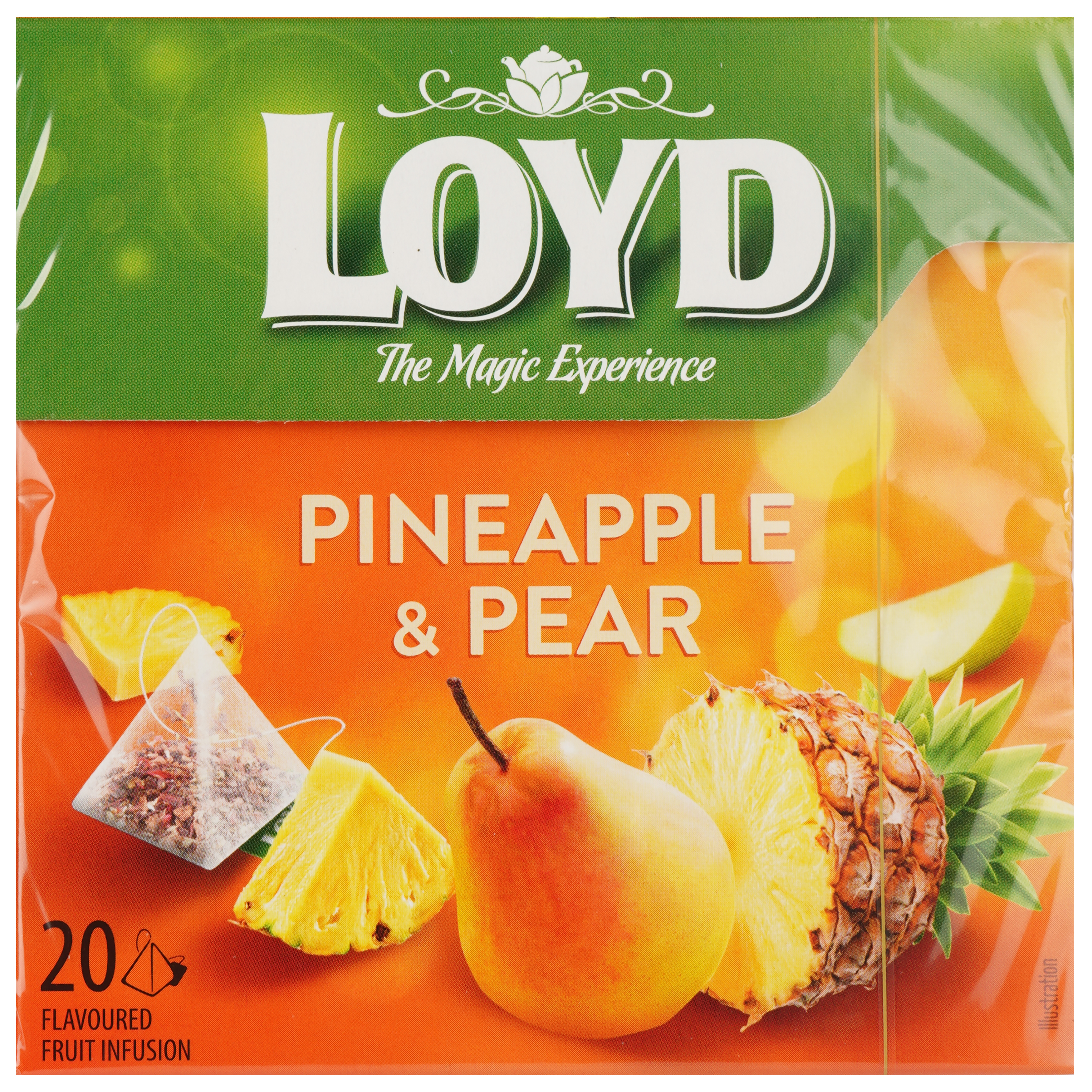 Чай фруктовий Loyd Pineapple&Pear, ананас груша, у пірамідках, 40 г - фото 2