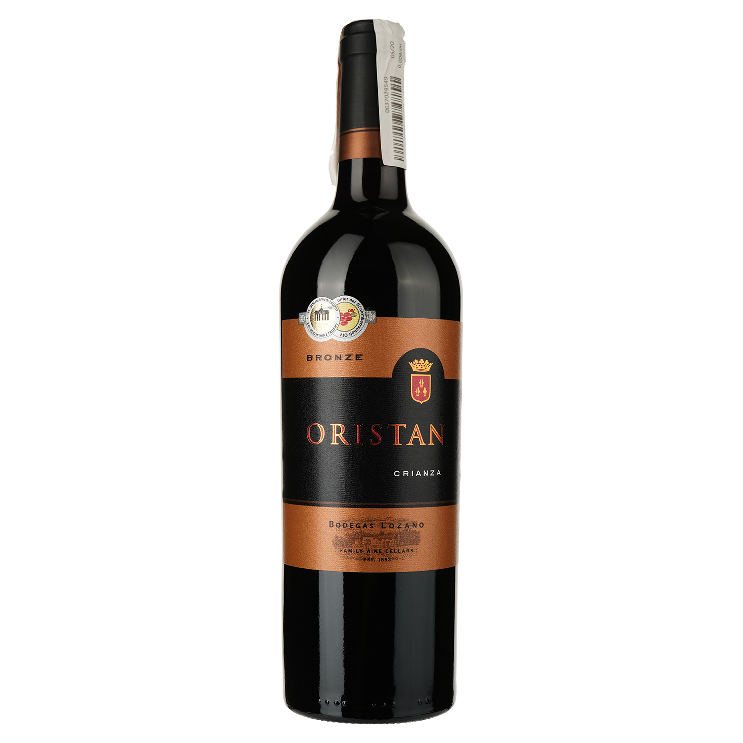 Вино Bodegas Lozano Oristan Crianza, червоне, сухе, 13,5%, 0,75 л (36151) - фото 1