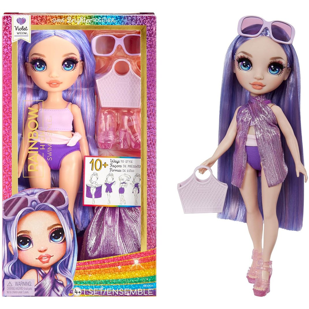Кукла Rainbow High Swim & Style Violet с аксессуарами (507314) - фото 1