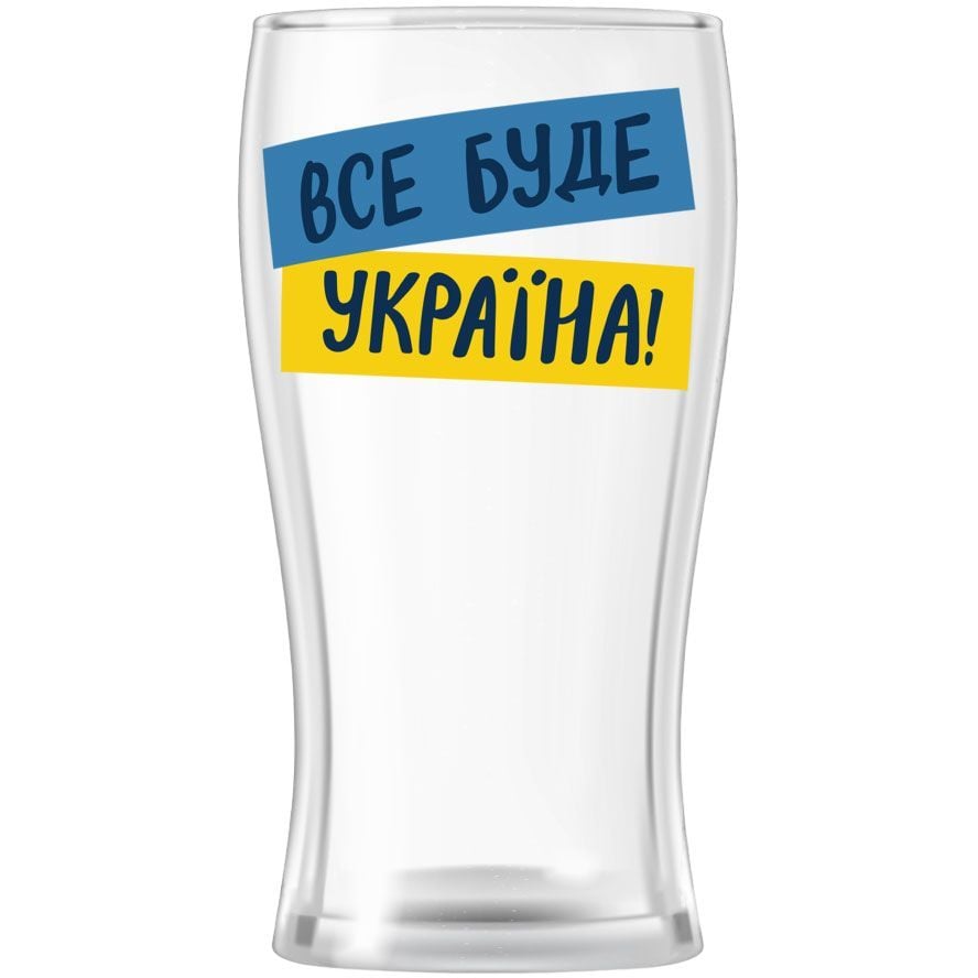 Келих для пива Orner Все буде Україна, 500 мл (orner-1901) - фото 1