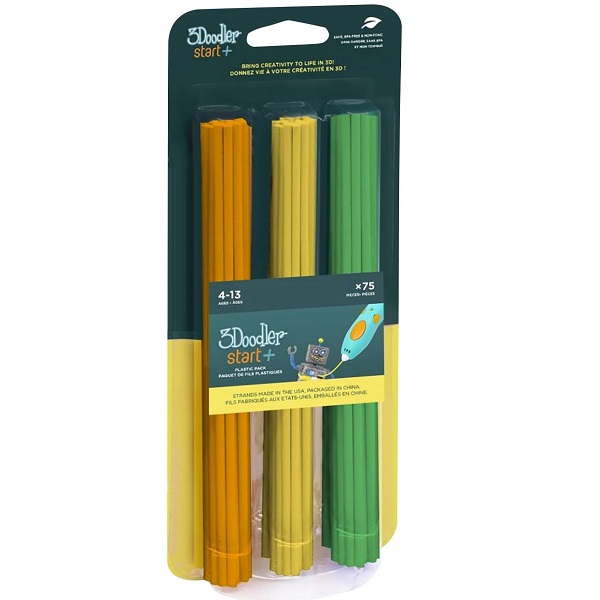 Набір стрижнів для 3D-ручки 3Doodler Start Мікс, 3 кольори, 75 шт. (3DS-ECO-MIX2-75) - фото 3