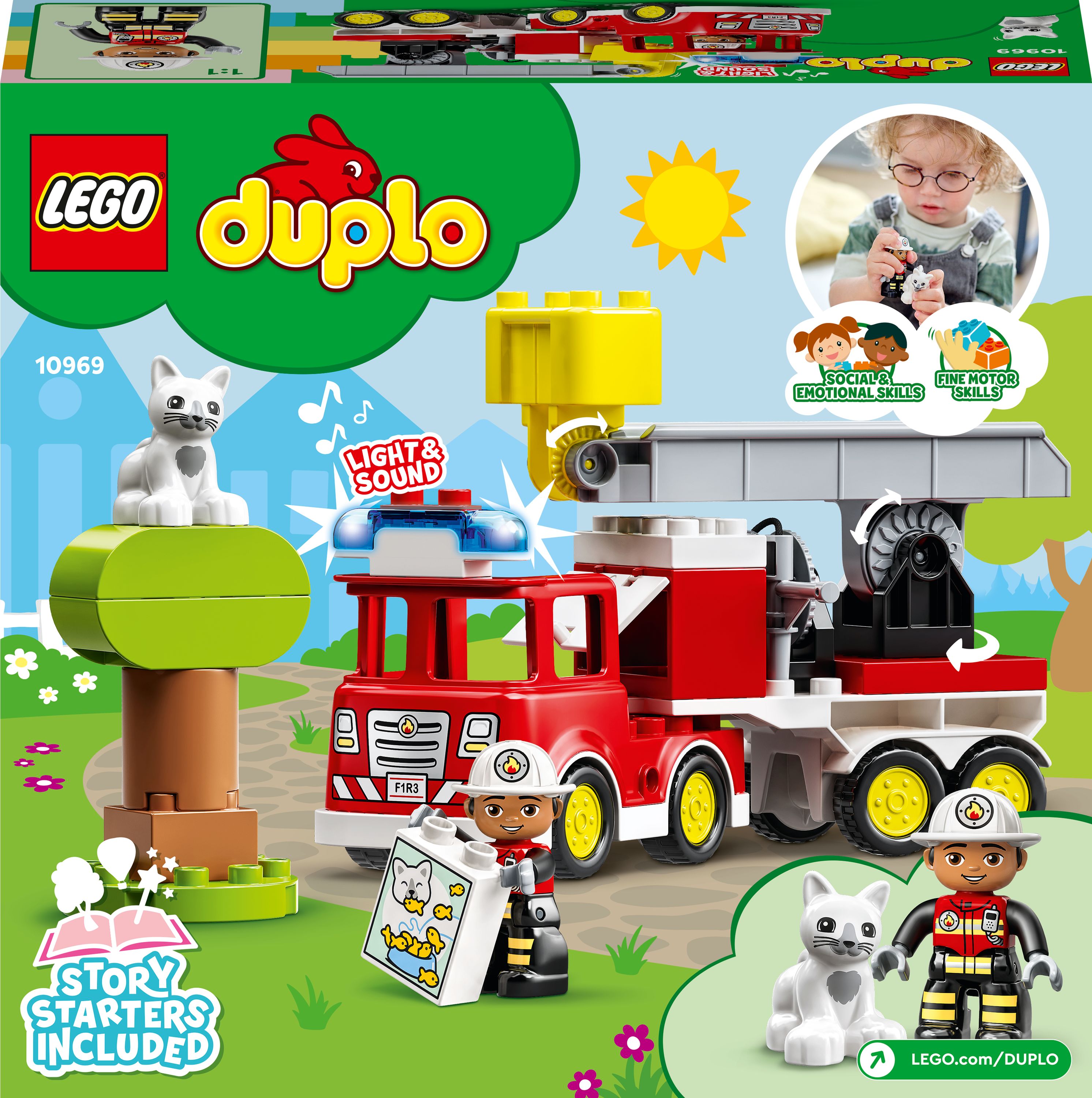 Конструктор LEGO DUPLO Пожарная машина, 21 деталей (10969) - фото 9