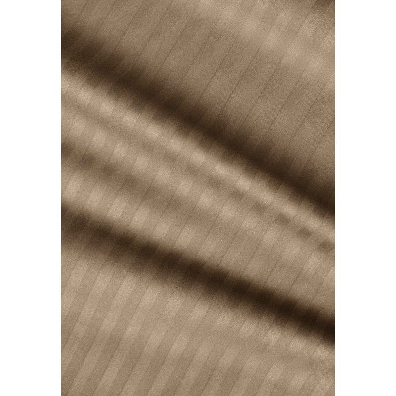 Простыня на резинке LightHouse Sateen Stripe Brown 200х90 см коричневая (604944) - фото 3