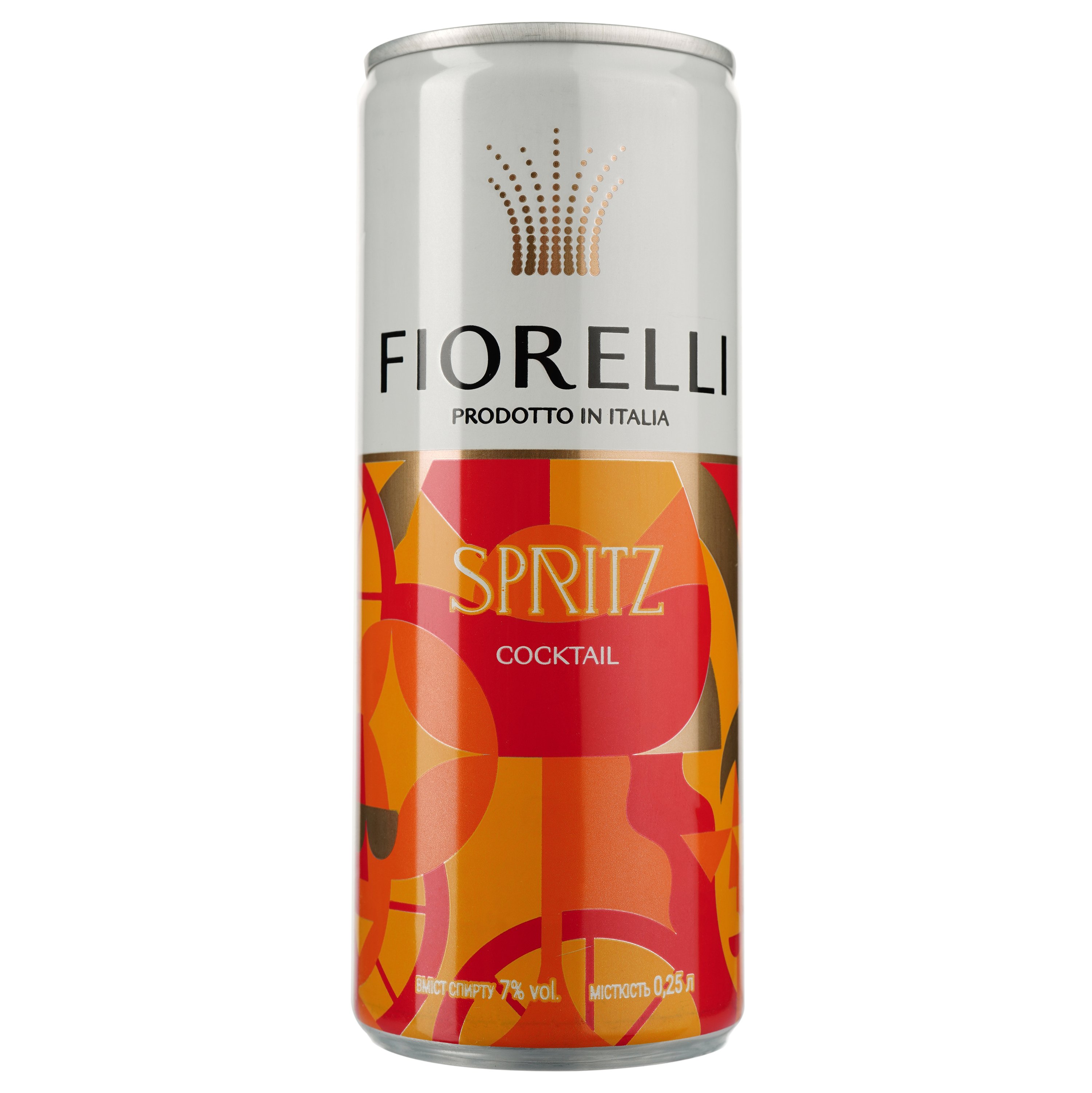 Напій винний Fiorelli Spritz, помаранчевий, солодкий, з/б, 8%, 0,25 л (ALR16023) - фото 1