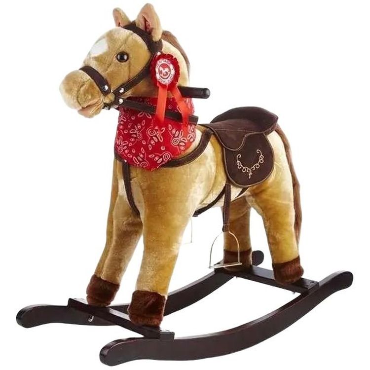Гойдалка дитяча FreeON з сидінням кінь коричневий (6021) - фото 1