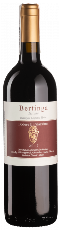 Вино Bertinga Il Palazzino 2017, красное, сухое, 14,5%, 0,75 л - фото 1