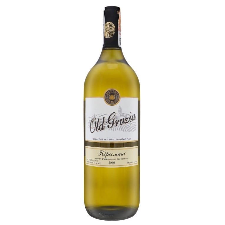 Вино Old Gruzia Пиросмани, белое, полусухое, 11,5%, 1,5 л (769758) - фото 1