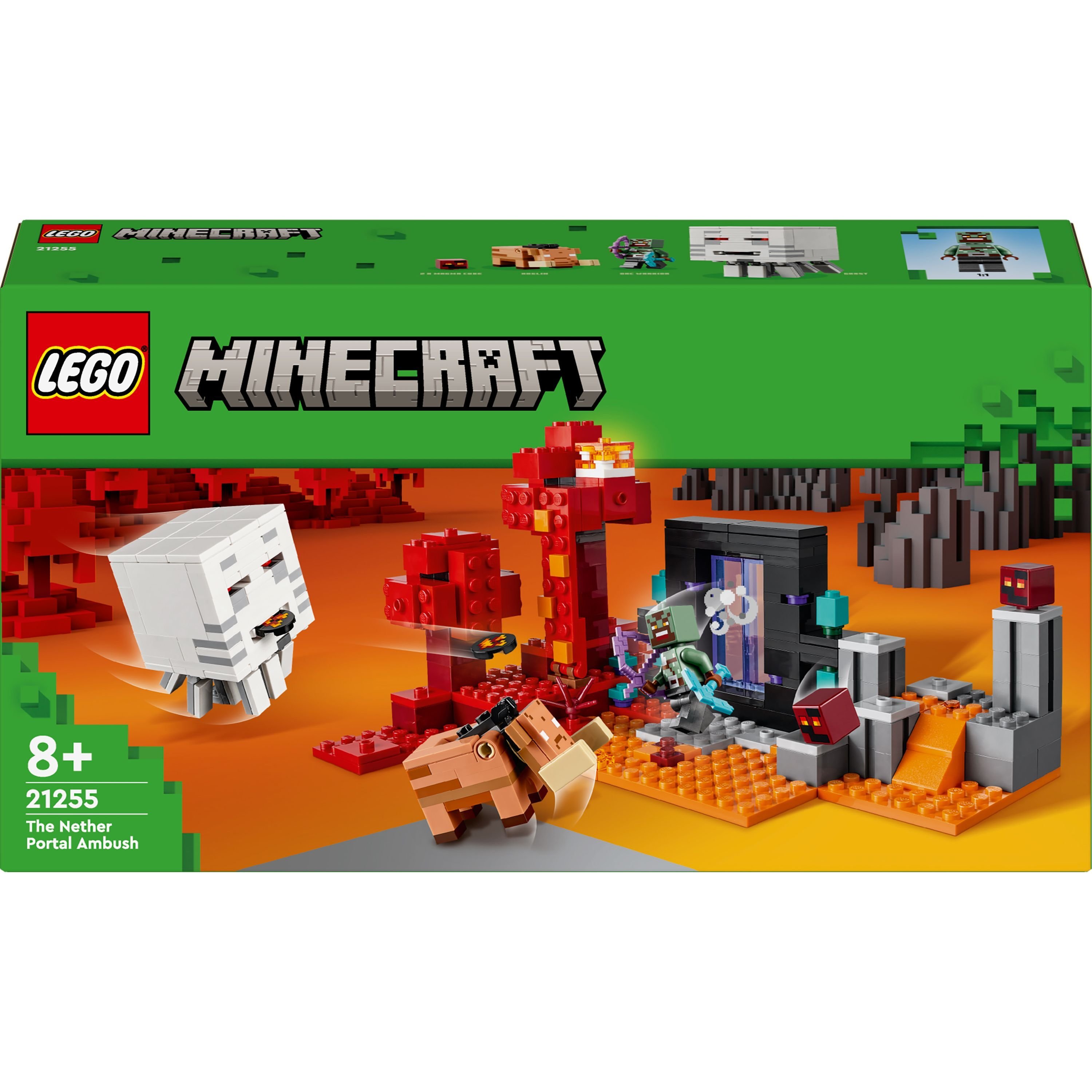 Конструктор LEGO Minecraft Засідка біля порталу в Нижній світ 352 деталі (21255) - фото 1
