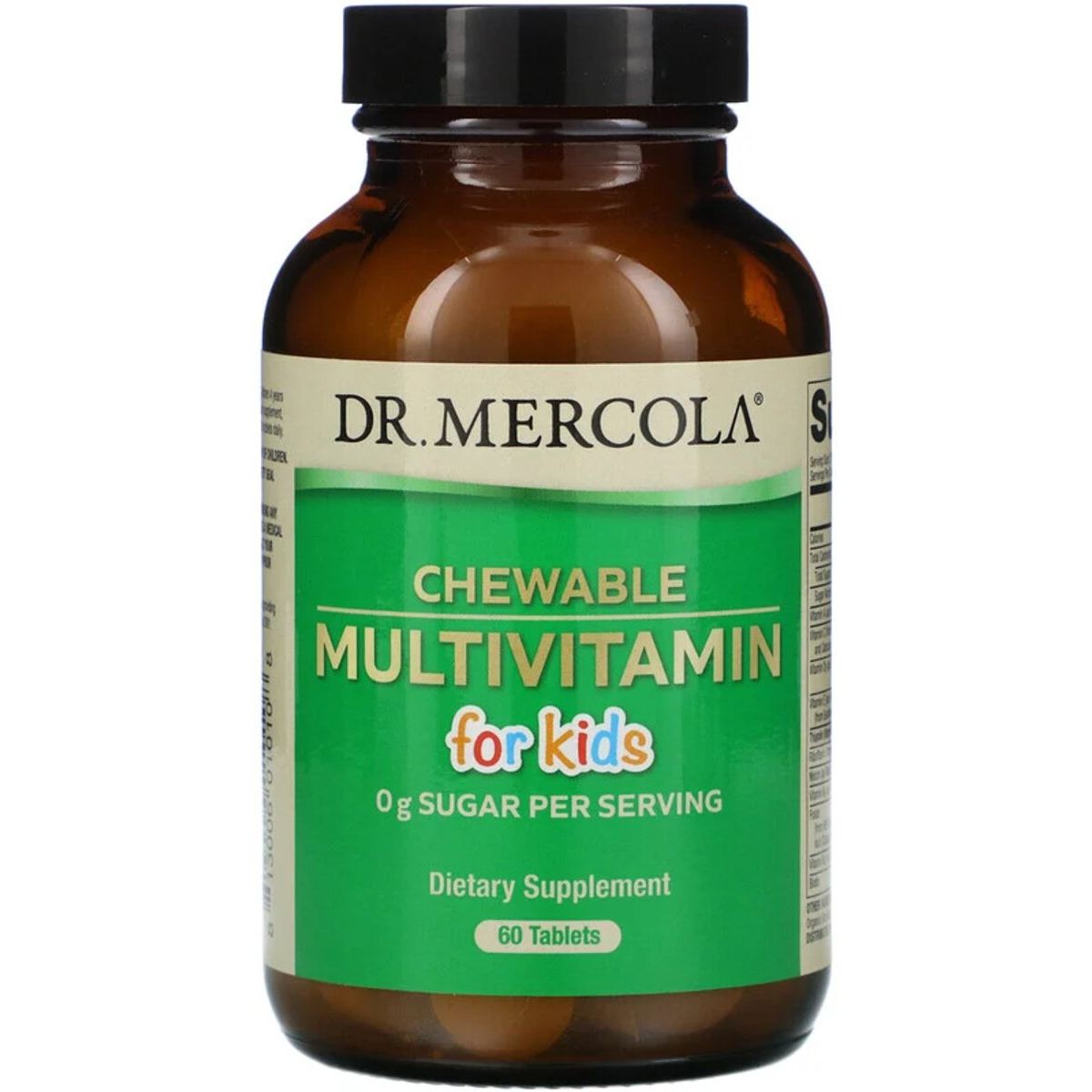 Мультивитамины для детей Dr. Mercola Chewable Multivitamin for Kids 60 жевательных таблеток - фото 1