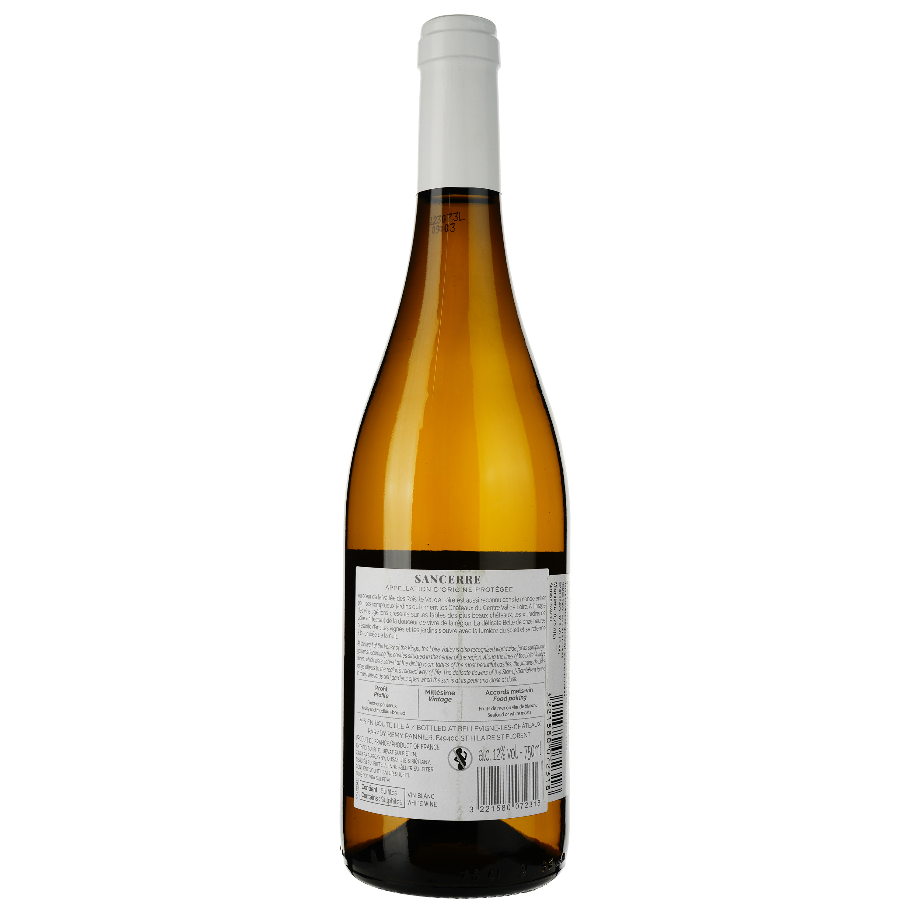 Вино Remy Pannier Sancerre Blanc AOP 2021, белое, сухое, 0.75 л - фото 2