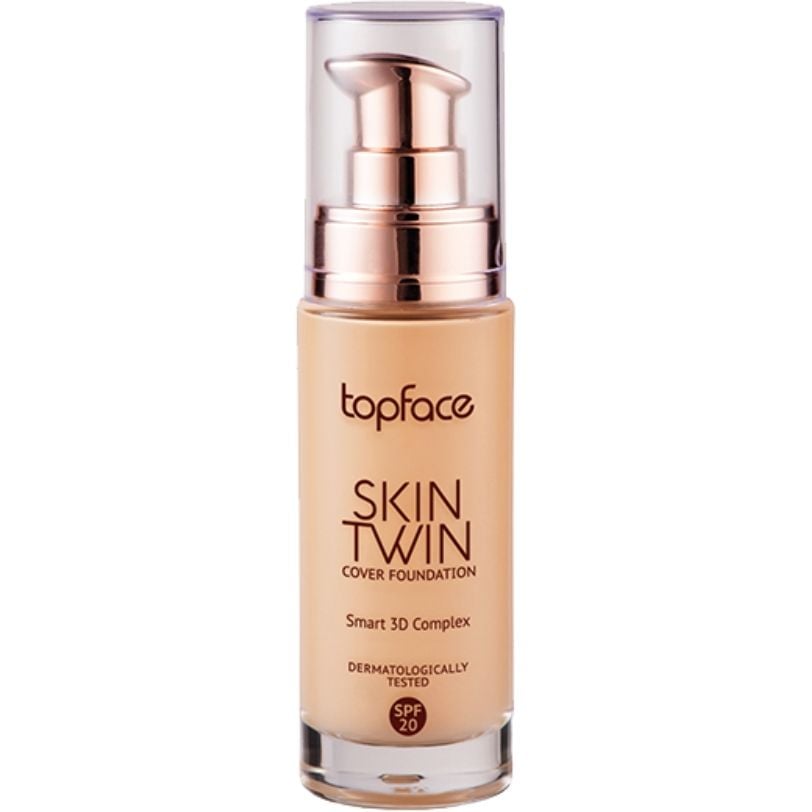 Тональна основа TopFace Skin Twin Cover Foundation PT464 відтінок 03, 32 мл - фото 1