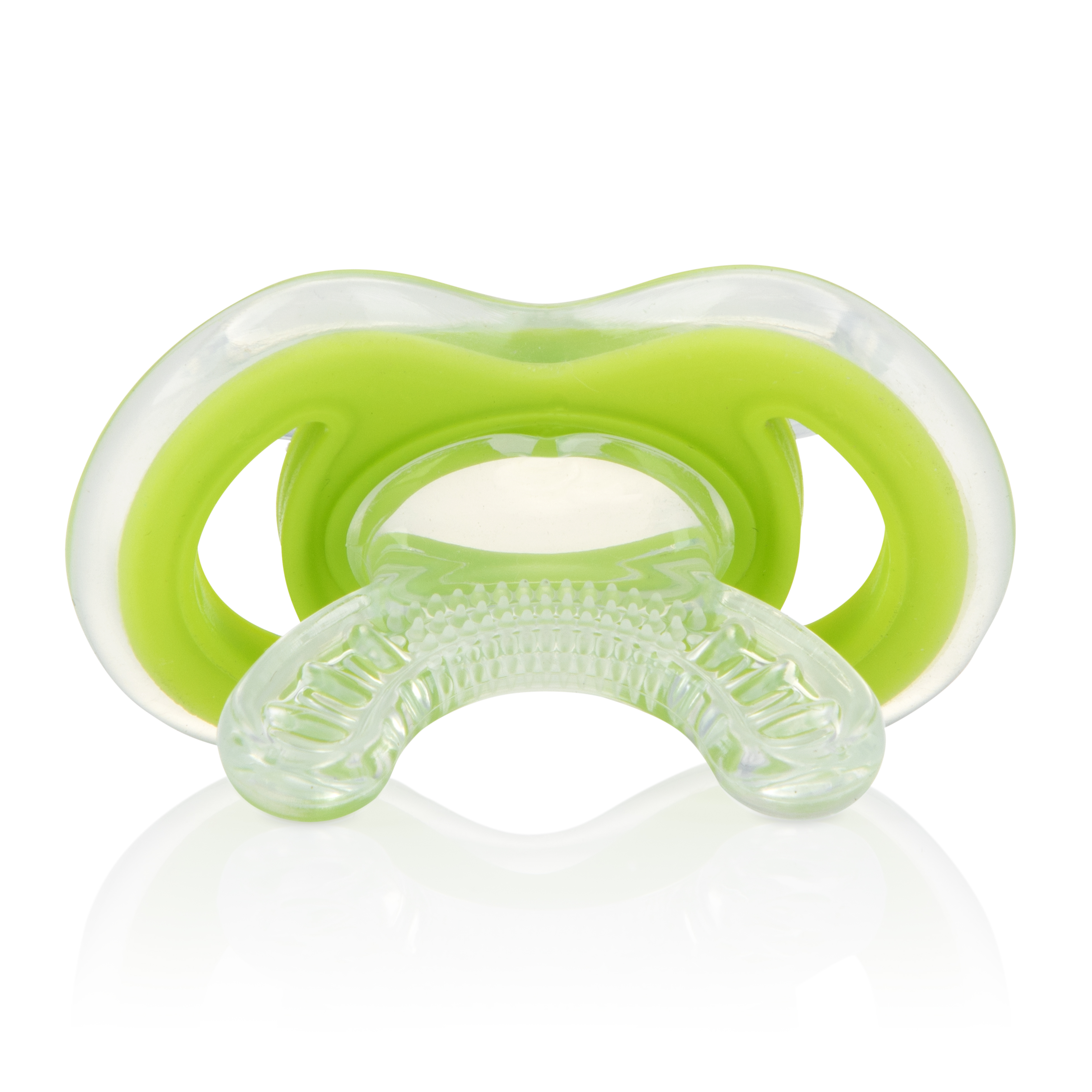 Силиконовый прорезыватель Nuby Natural Touch Gum-eez с защитным колпачком, зеленый (618rgn) - фото 2