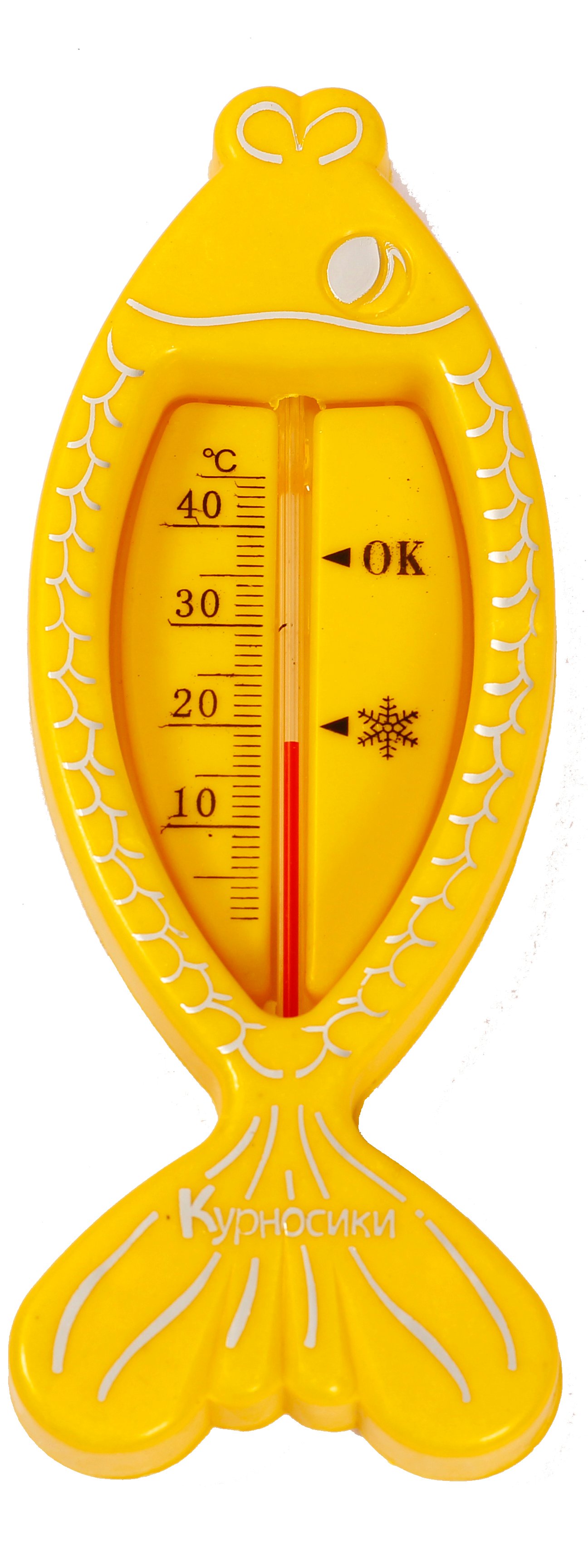 Термометр для води Курносики Рибка, жовтий (7086 жовт) - фото 1