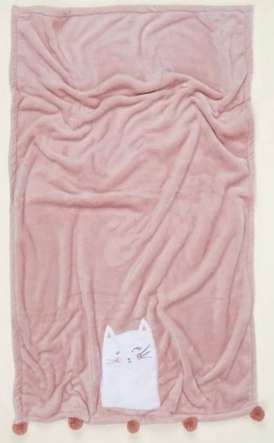 Дитячий плед Irya Kitty pembe, 120х75 см, рожевий (svt-2000022281942) - фото 3