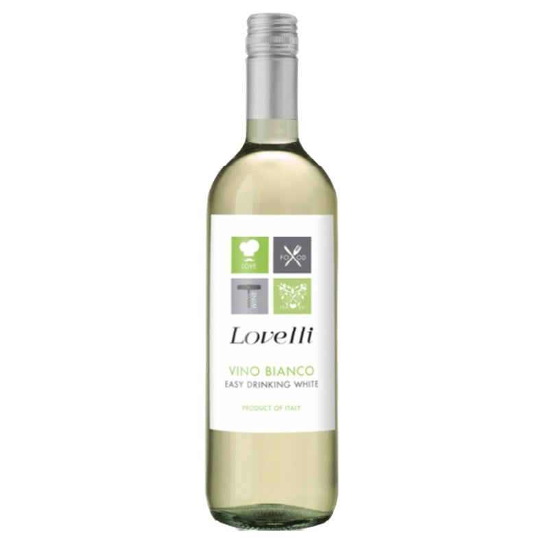Вино Lovelli Vino Bianco d'Italia, белое, сухое, 11%, 0,75 л - фото 1