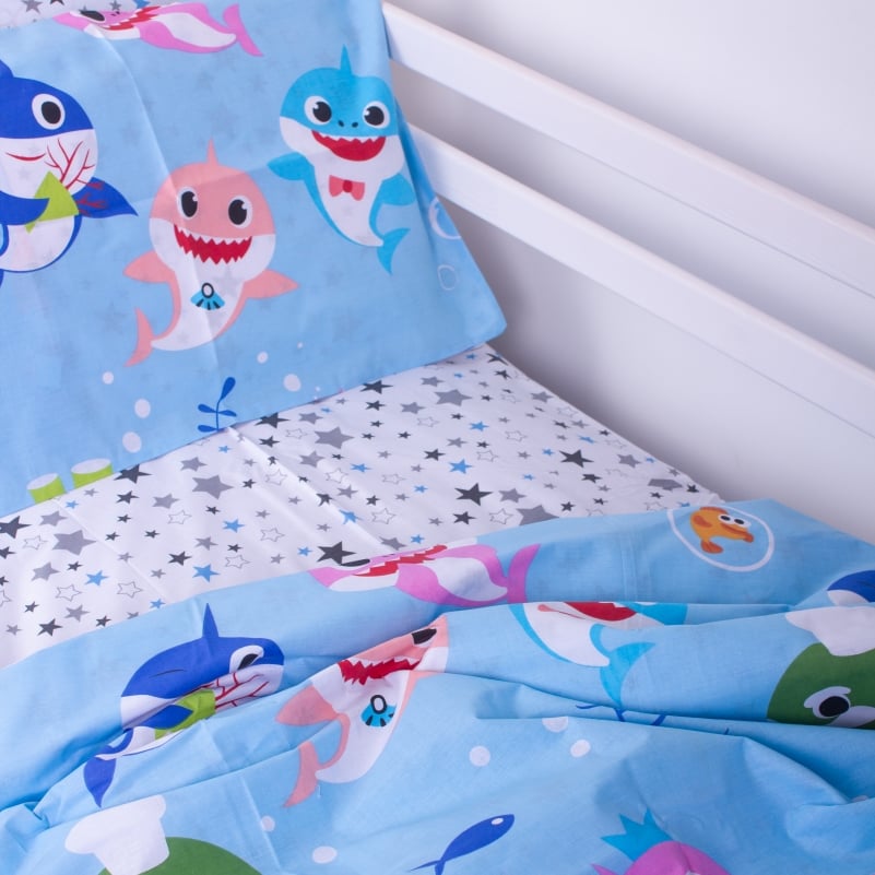 Комплект постельного белья MirSon Kids Time 17-0521 Sharks blue, детский - фото 6