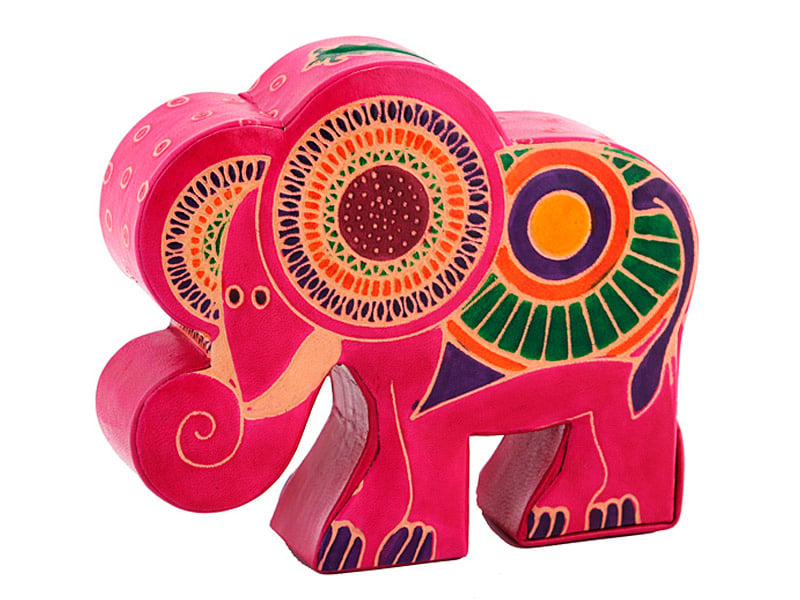 Копилка Sri Ram Export Слоник, 16х14 см, розовый (872-012) - фото 1