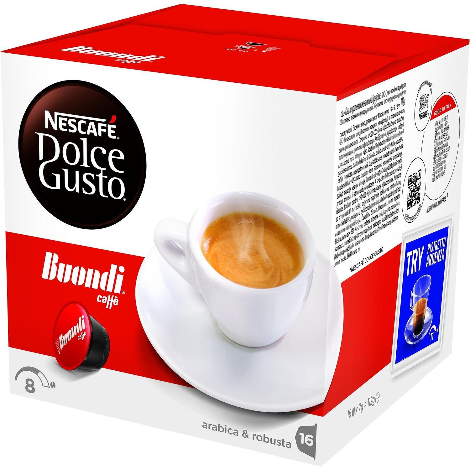 Кофе в капсулах Nescafe Dolce Gusto Espresso Buondi, 16 капсул х 7 г (577469) - фото 3