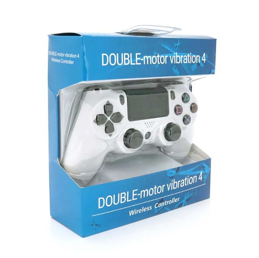 Геймпад джойстик Doubleshock Wireless PS4 Double Motor Vibration DualShock 4 White - фото 5