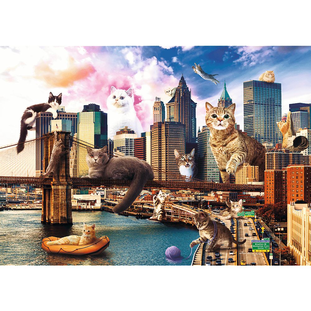 Пазлы Trefl Коты в Нью-Йорке 1000 элементов - фото 2