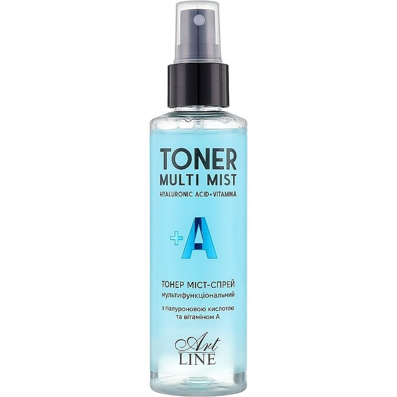 Тонер міст-спрей для обличчя Art Line Toner Multi Mist Hyaluronic Acid + Vitamin A 150 мл - фото 1