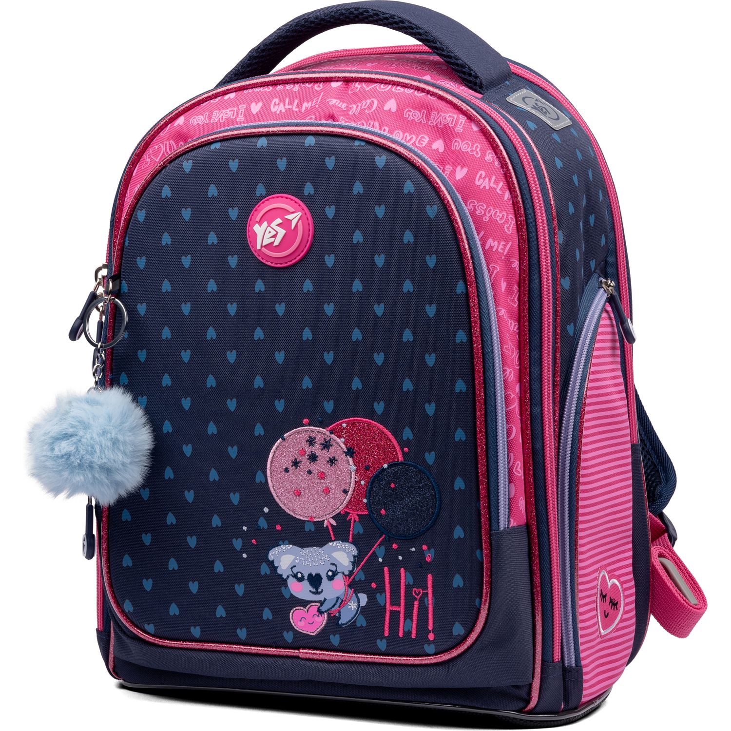 Рюкзак Yes S-84 Hi, koala, рожевий з синім (552519) - фото 1