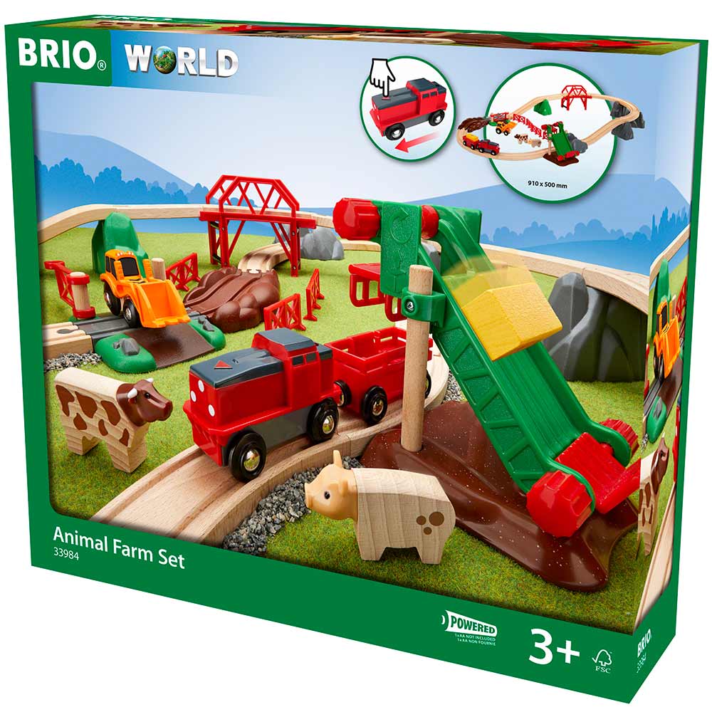 Детская железная дорога Brio Ферма с животными (33984) - фото 1