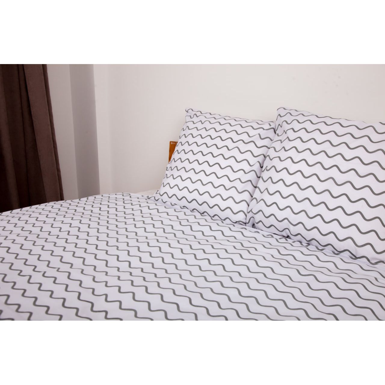 Комплект постельного белья ТЕП Happy Sleep Duo Pearl Dream - Grey полуторный белый с серым (2-04008_26620) - фото 2