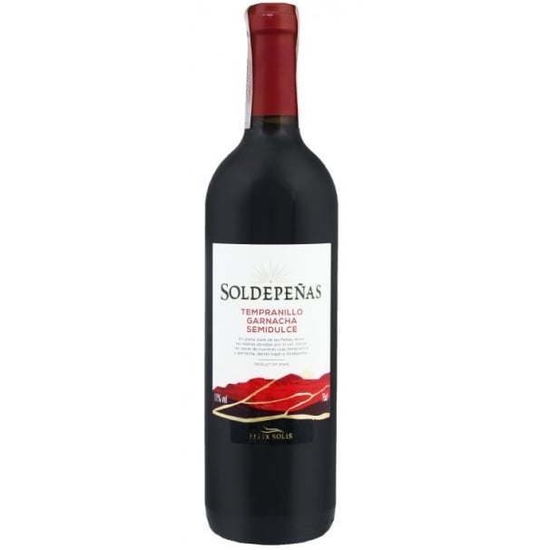Вино Soldepenas tempranillo garnacha semidulce, красное, полусладкое, 11%, 0,75 л (443369) - фото 1