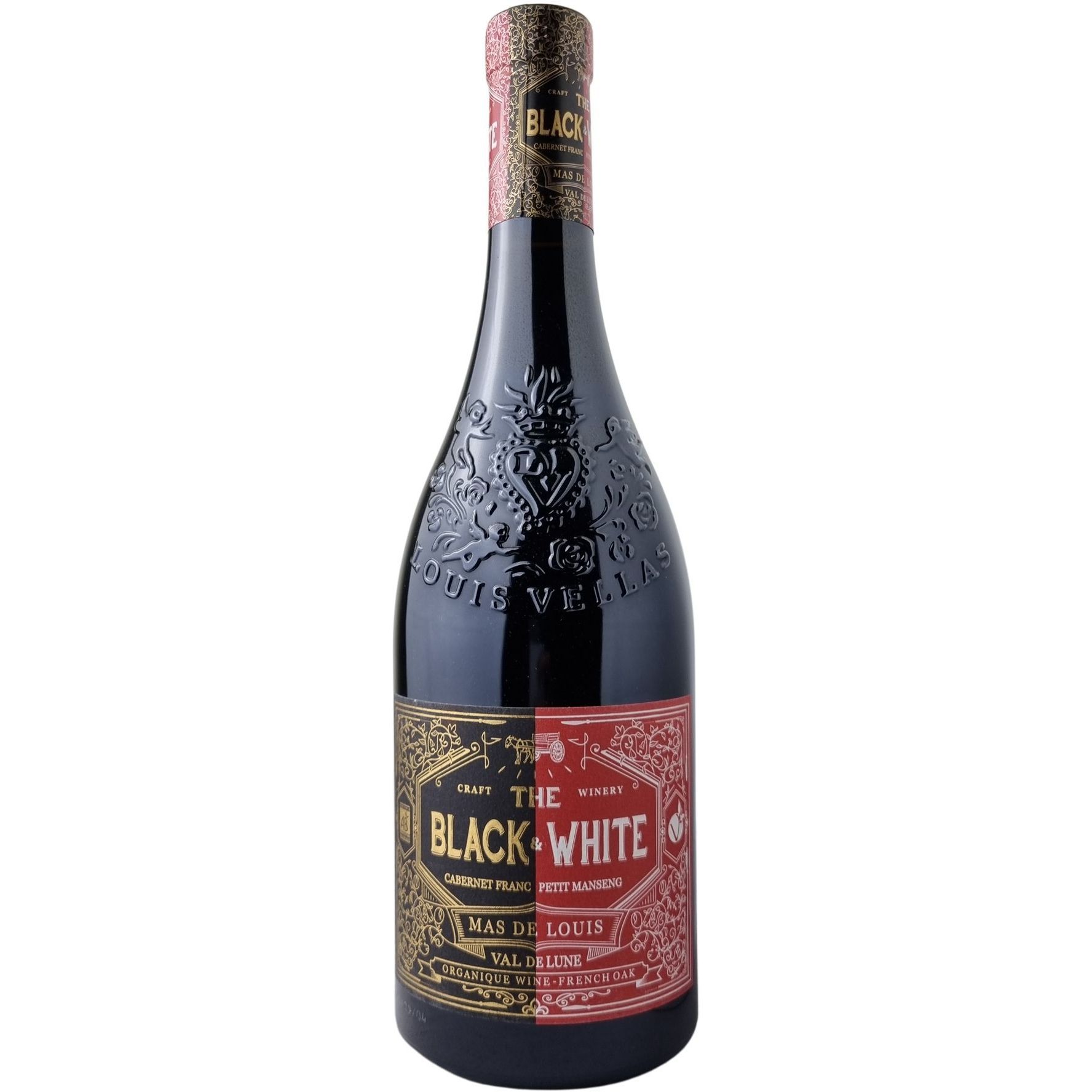 Вино Mas de Louis Black And White Cabernet Petit Manseng Bio 2019 червоне сухе 0.75 л - фото 1