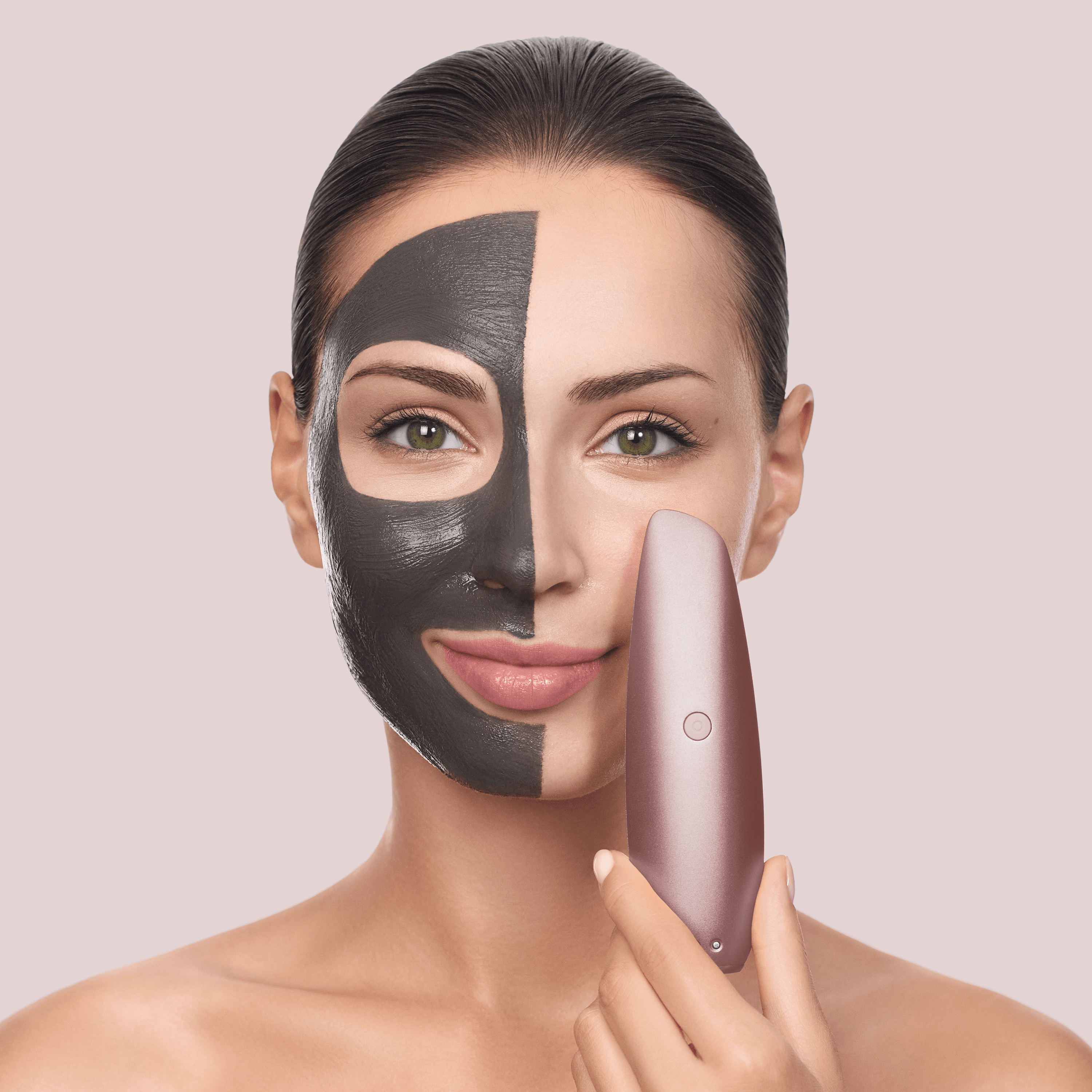 Бесконтактная магнитная пилинг маска GESKE Touchless Magnetic Peeling Mask 5 в 1 пудровая - фото 3