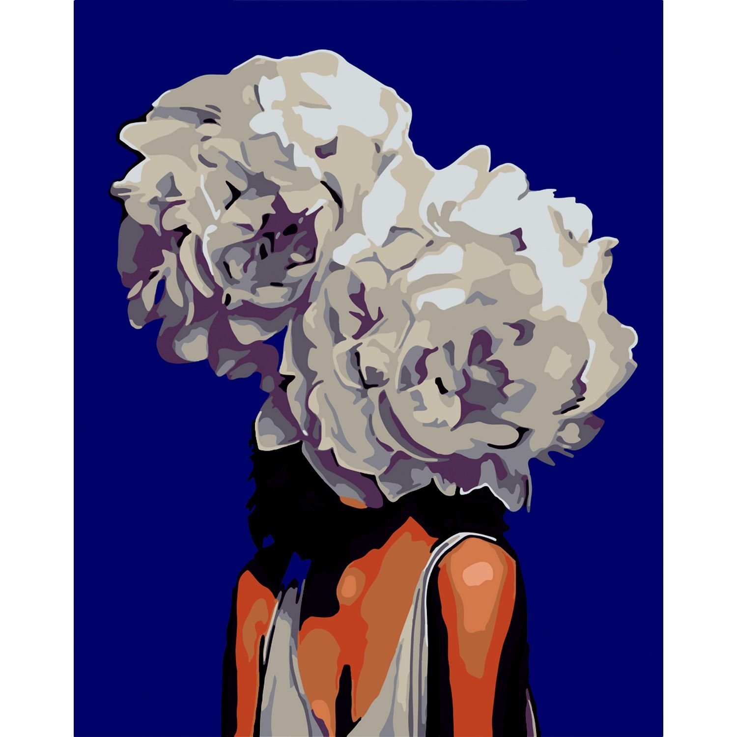 Картина за номерами ZiBi Art Line Квіти у волоссі 40х50 см (ZB.64225) - фото 1