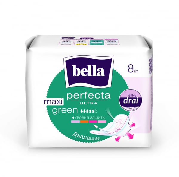 Гігієнічні прокладки Bella Perfecta Ultra Maxi Green, 8 шт. - фото 2