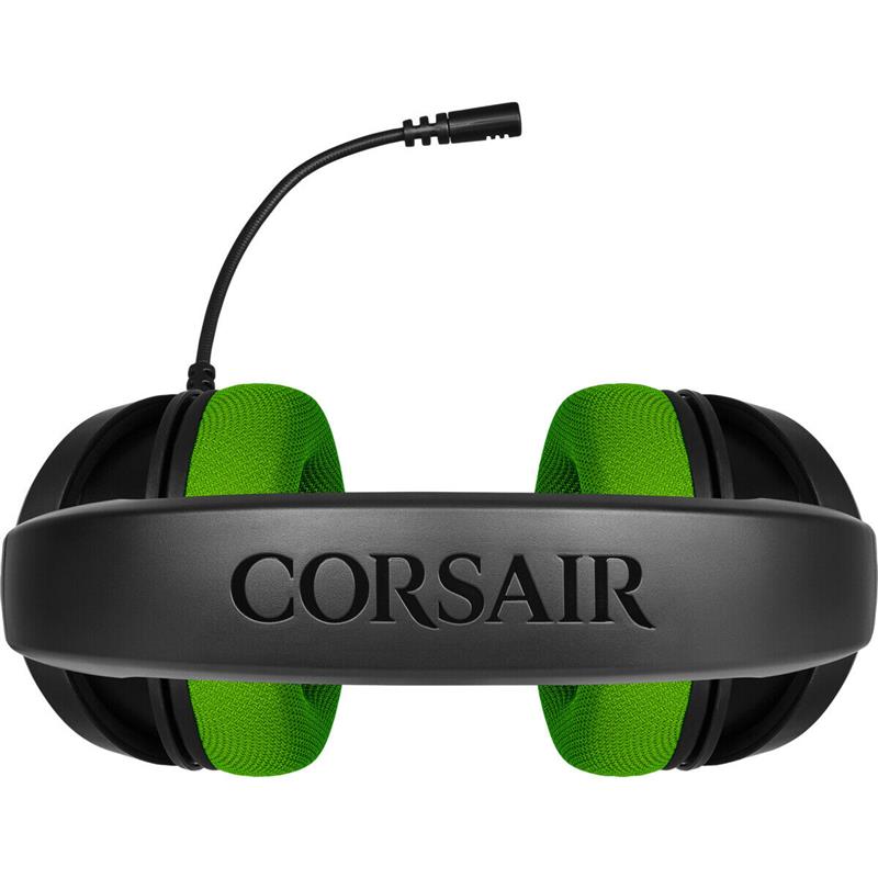 Ігрові навушники Corsair HS35 Green зі знімним мікрофоном - фото 5