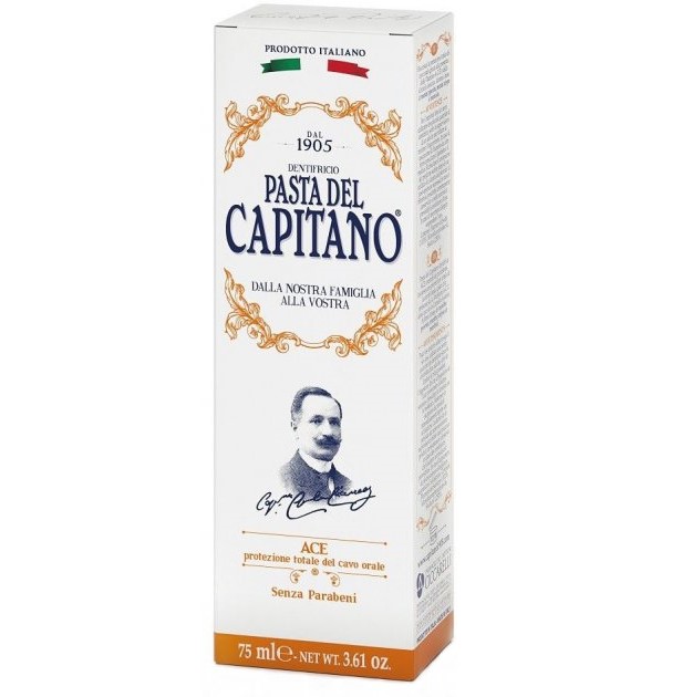 Зубная паста Pasta del Capitano, с витаминами АСЕ, 75 мл - фото 1