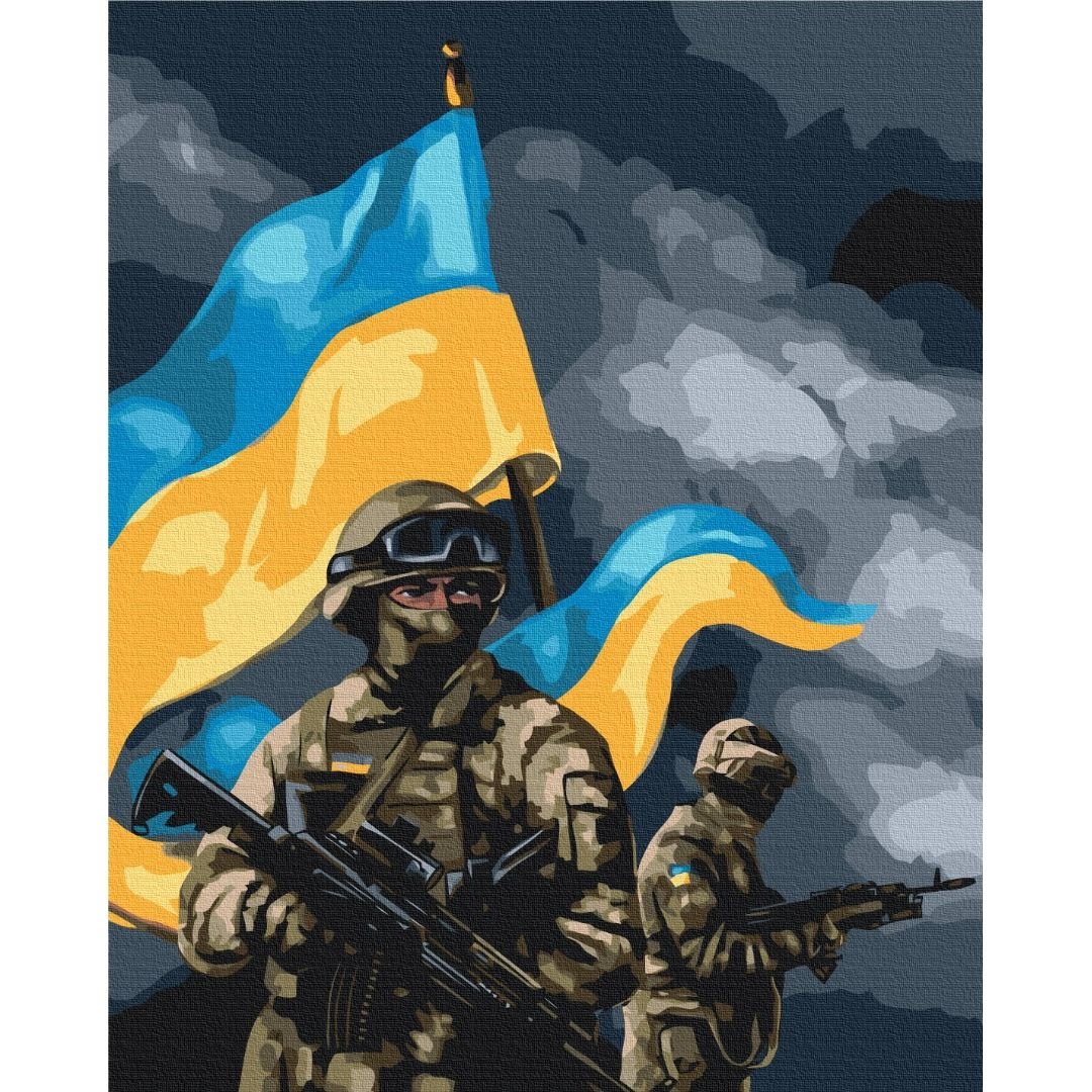 Картина за номерами ЗСУ Ольга Бочулінська Brushme 40x50 см різнокольорова 000276952 - фото 1