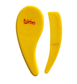 Щітка і гребінець для волосся Lindo, жовтий (Li 607 жов) - фото 2