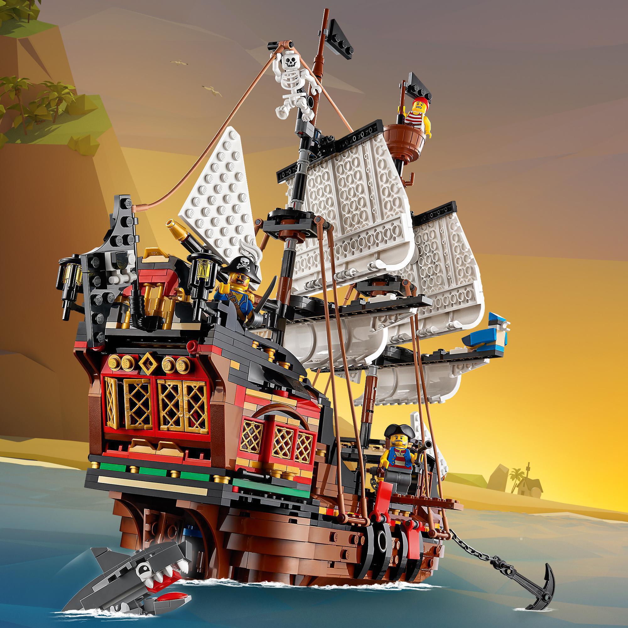 Конструктор LEGO Creator Пиратский корабль, 1262 детали (31109) - фото 8