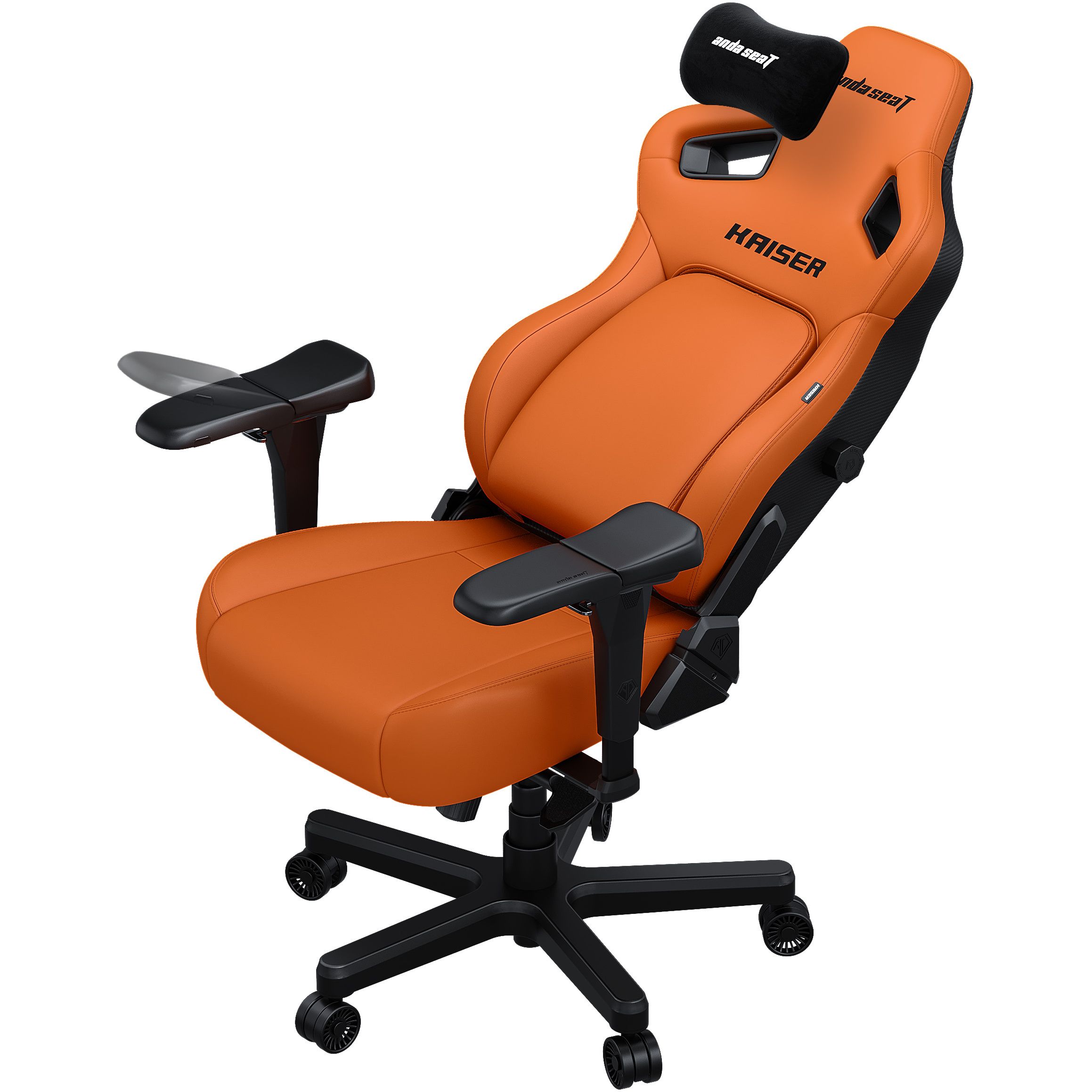 Кресло игровое Anda Seat Kaiser 4 Size XL Orange Premium PVC (AD12YDDC-XLL-20-O-PV/C) - фото 2