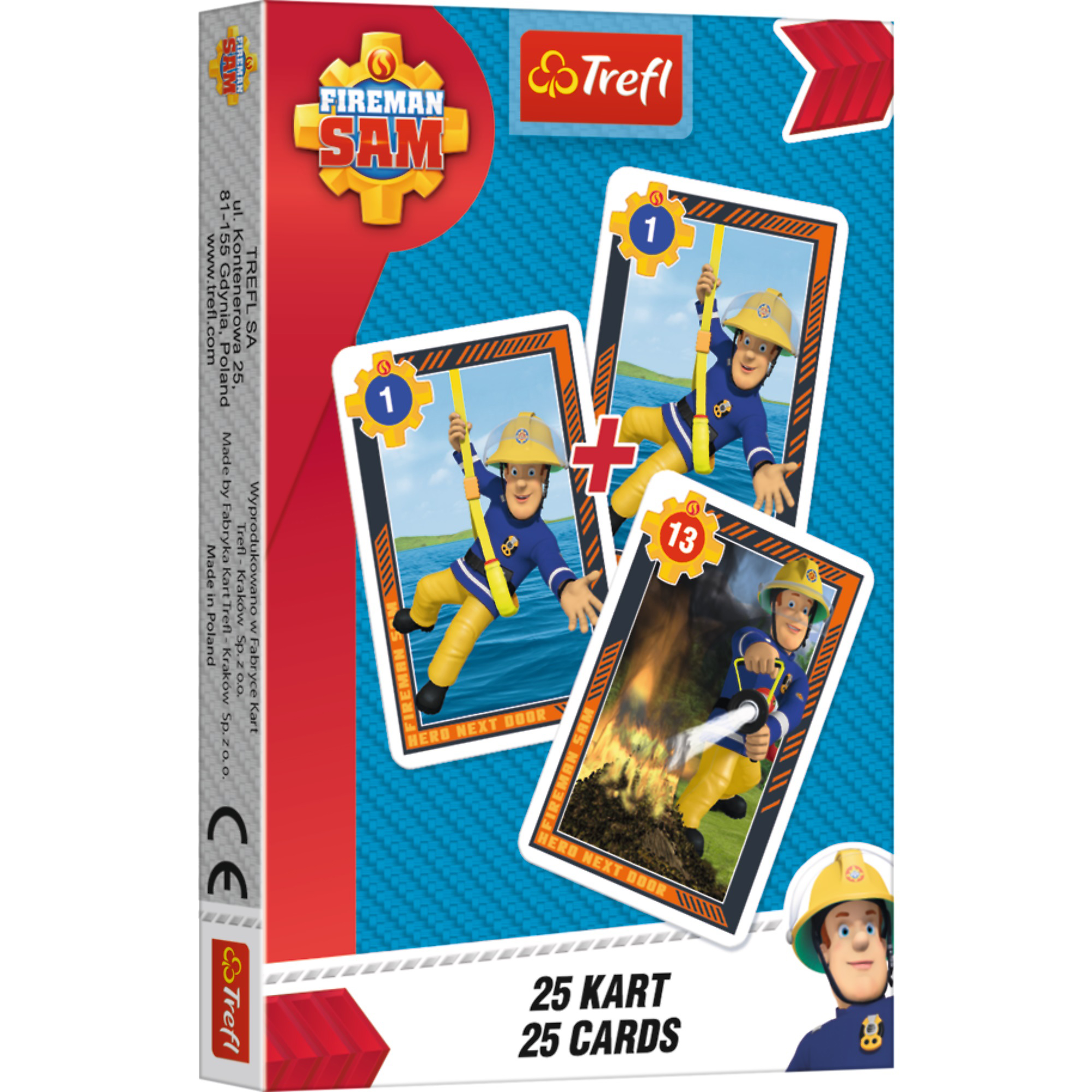 Игральные карты Trefl Пожарный Сэм 25 карт (8480) - фото 1