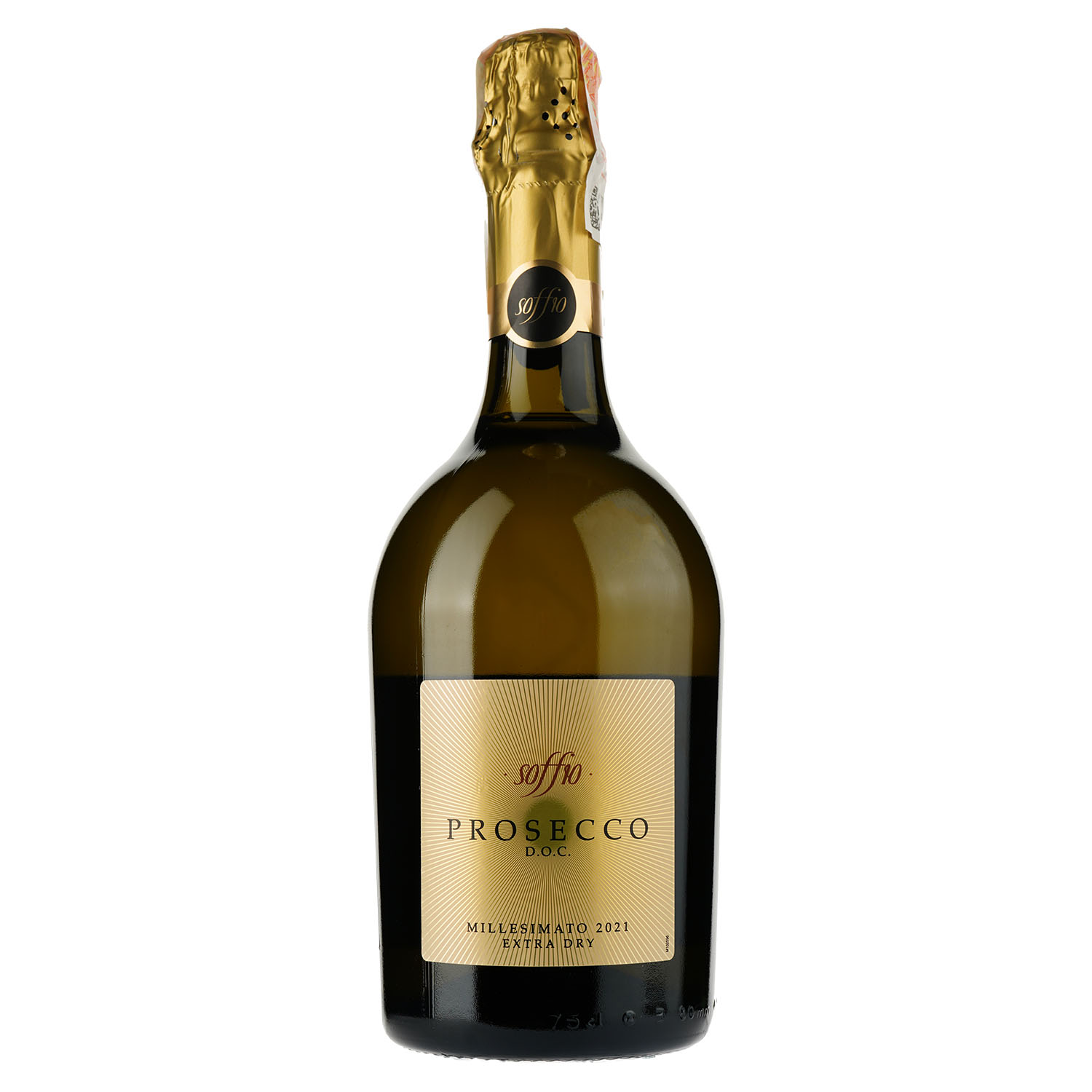 Вино ігристе Soffio Prosecco Extra Dry Veneto, біле, екстра-сухе, 0,75 л - фото 1