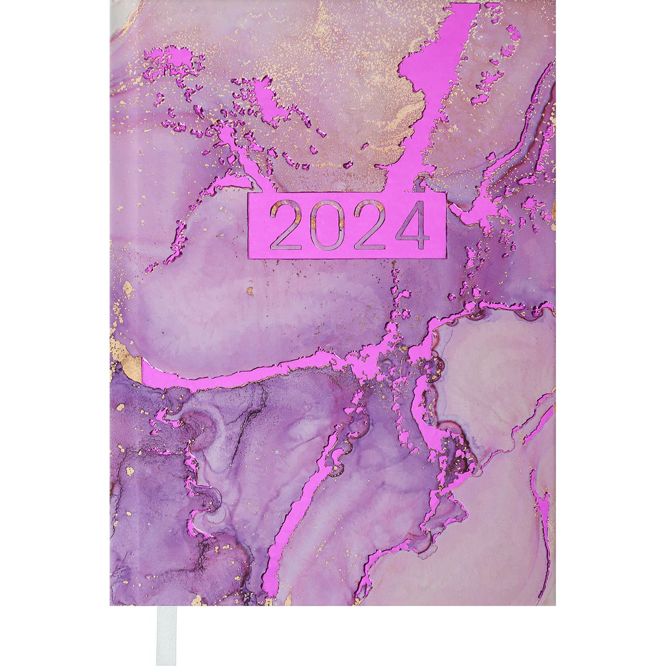 Щоденник датований Buromax Miracle 2024 A5 фіолетовий (BM.2179-26) - фото 1