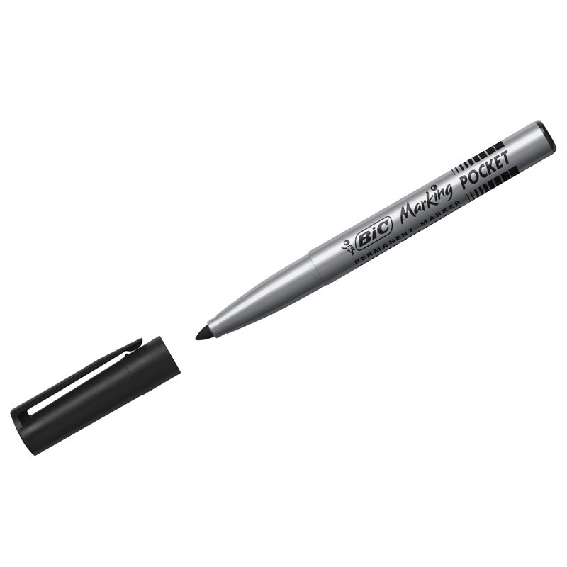 Маркер перманентный BIC Marking Fine Eco, 1,1 мм, черный, 12 шт. (8209022) - фото 4
