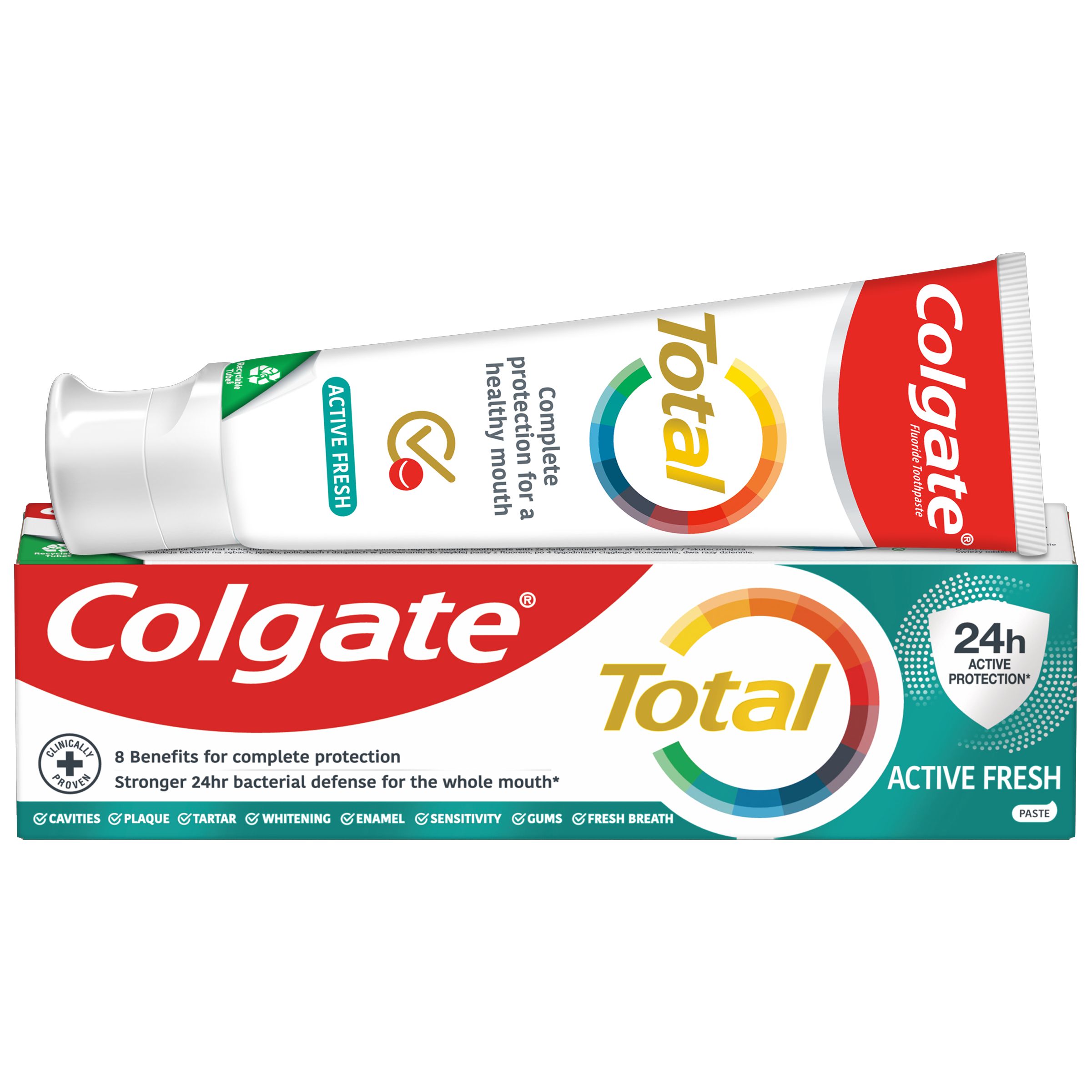 Зубная паста Colgate Total Active Fresh 125 мл - фото 1